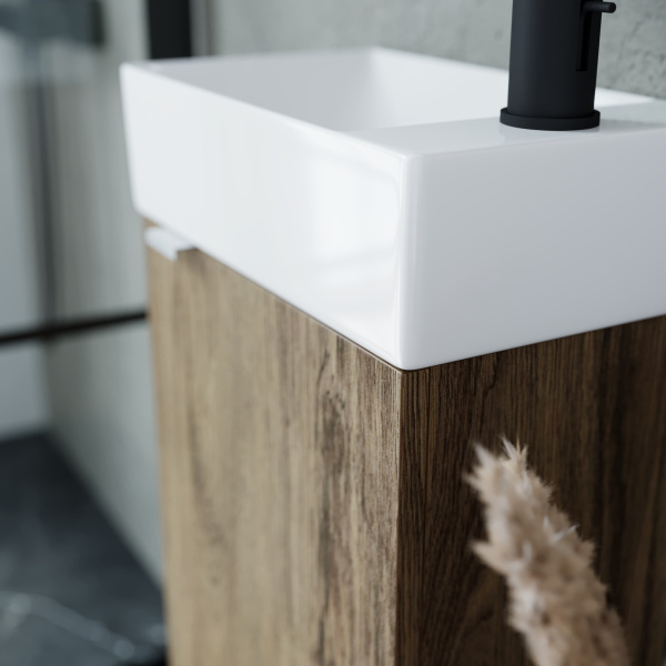 Тумба под раковину Sancos  Mini MN35ECHR дуб чарльстон